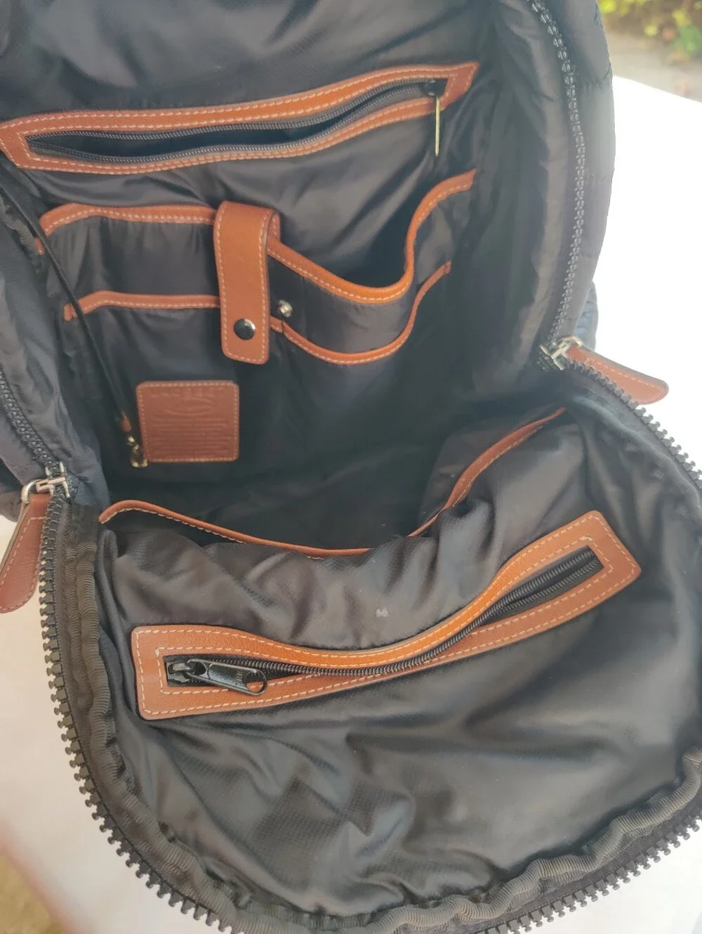 Brighton Quilted Black Backpack